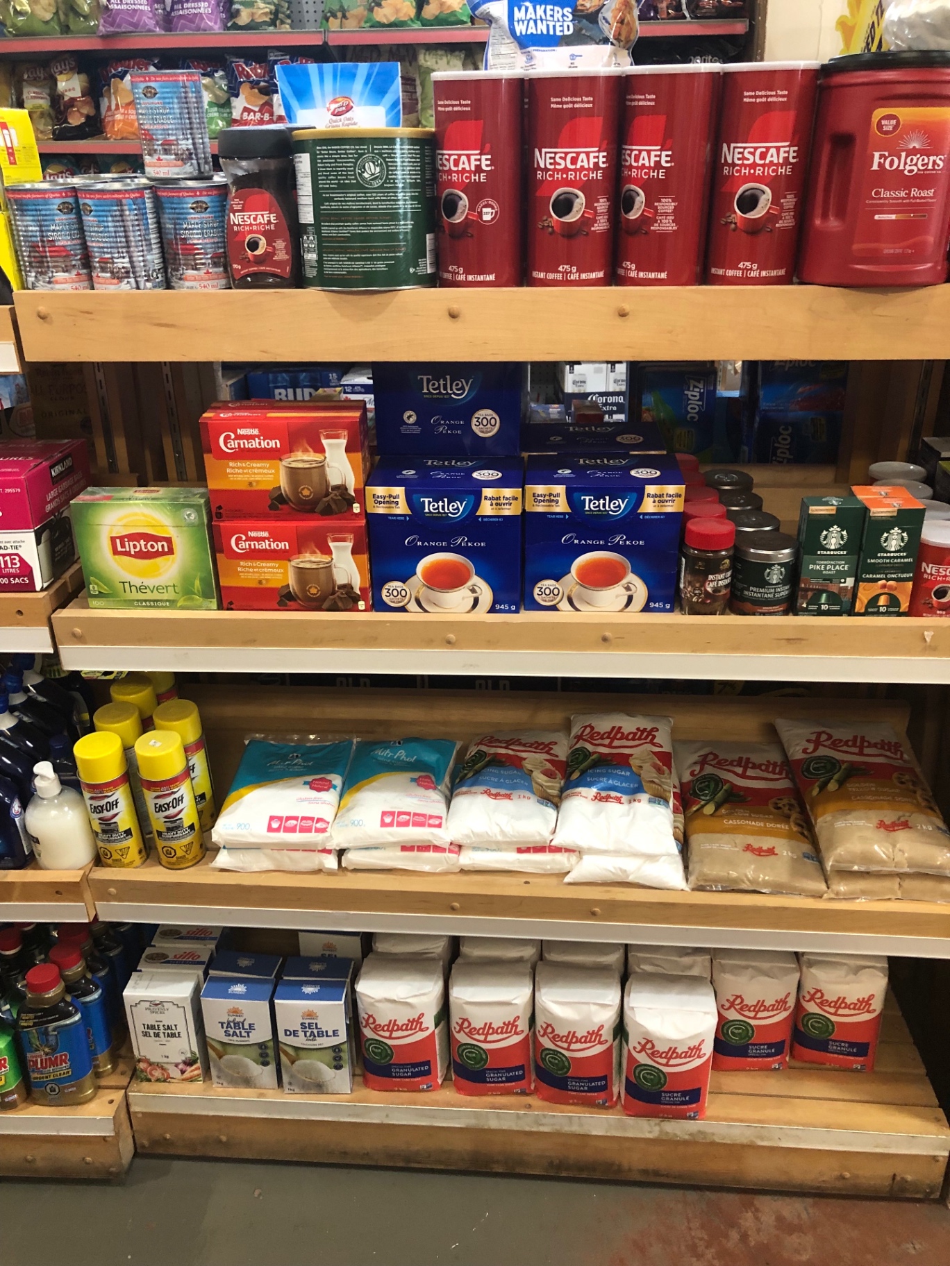 Coffee, tea and pantry essentials